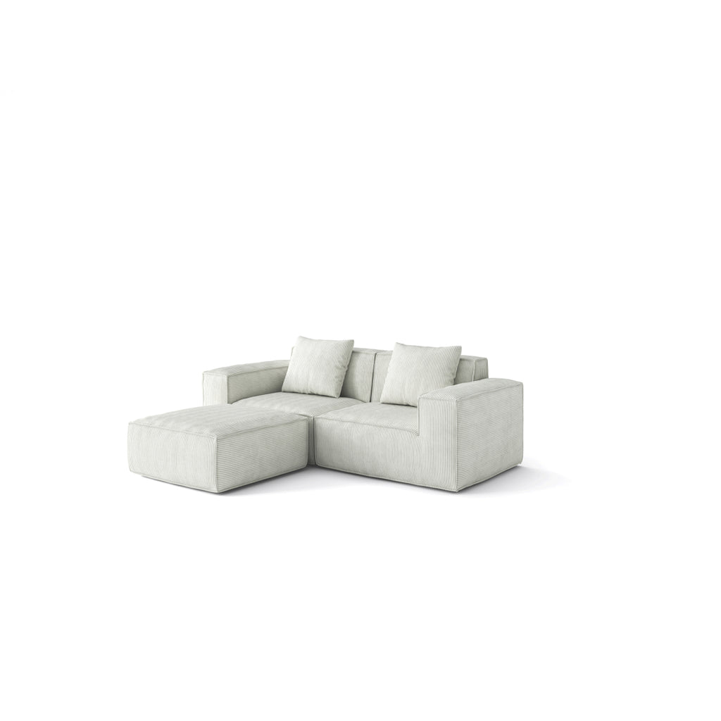 modular sofa can be converted into an oversized sofa bed Free conversion sofa set flexible configuration, soft corduroy cloud velvet fabric two person