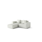 modular sofa can be converted into an oversized sofa bed Free conversion sofa set flexible configuration, soft corduroy cloud velvet fabric two person