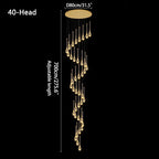 Luxury Water Drop Pendant Chandelier for Living Room