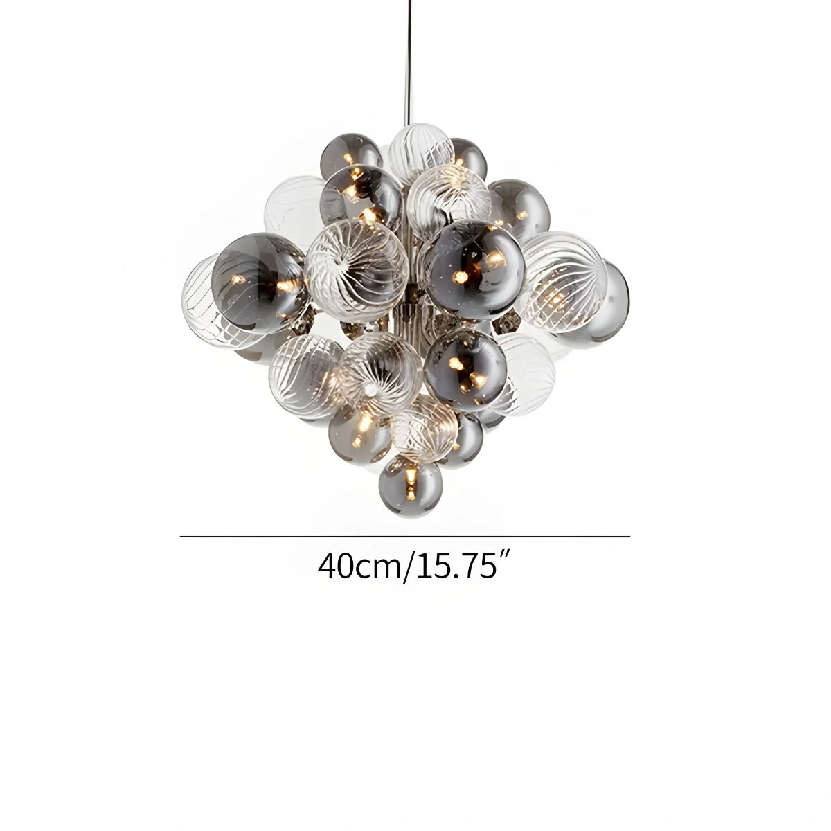 Nordic Glass Bubble Chandelier