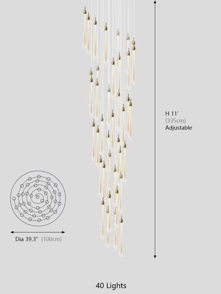 Allure Raindrop Shapes Chandelier