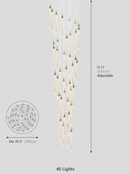 Allure Raindrop Shapes Chandelier