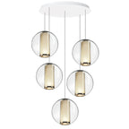White / 3 Lights Bel Occhio Chandelier OPEN BOX