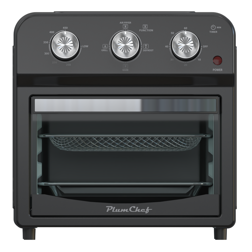 12.5 Quart 1500W Air Fryer Convection Toaster Oven 7-in-1 Stainless Steel Black