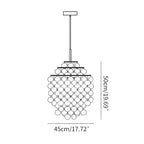 Round Shell Chandelier for Bedroom Living Room