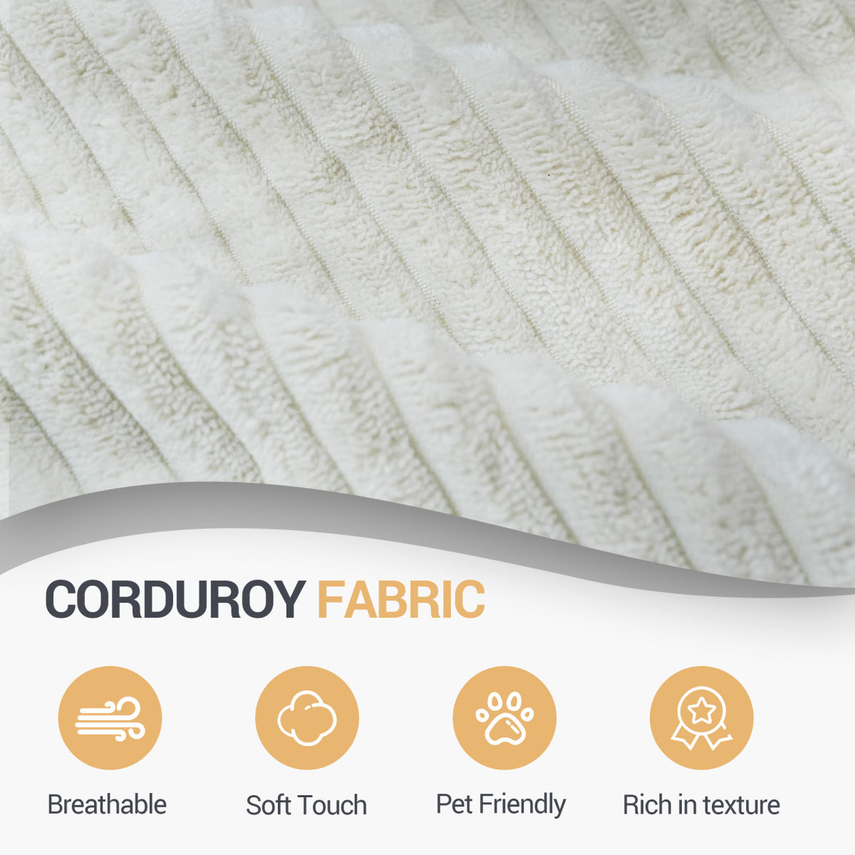 modular sofa can be converted into an oversized sofa bed Free conversion sofa set flexible configuration, soft corduroy cloud velvet fabric two person