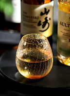 Hirota Glass Crackle Pattern Whisky Glass