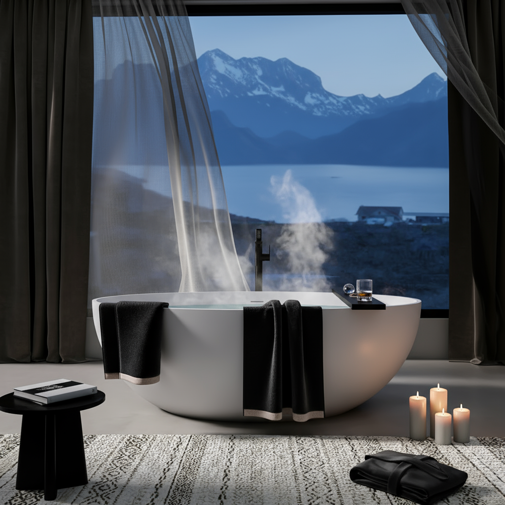 47" Freestanding Tub with Built-in Seat, White Acrylic, CUPC