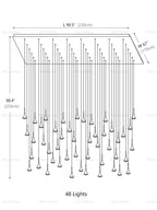 Rain Large Multi-Light Pendant Light