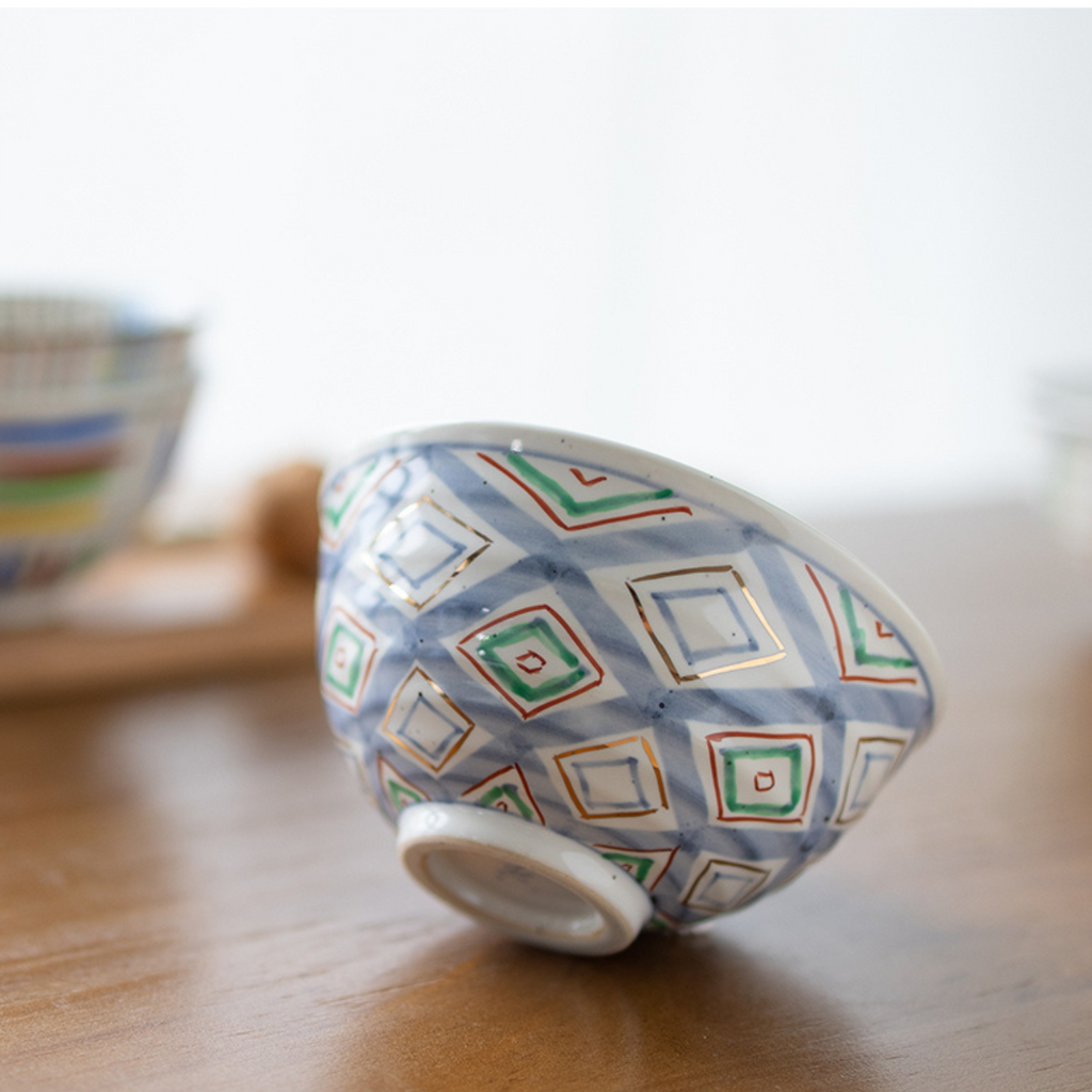 Arita Ware Hand-Painted Floral Rice Bowl – Housewarming Gift