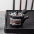 Tokoname Ware Hand-Carved Misty Rain Teapot