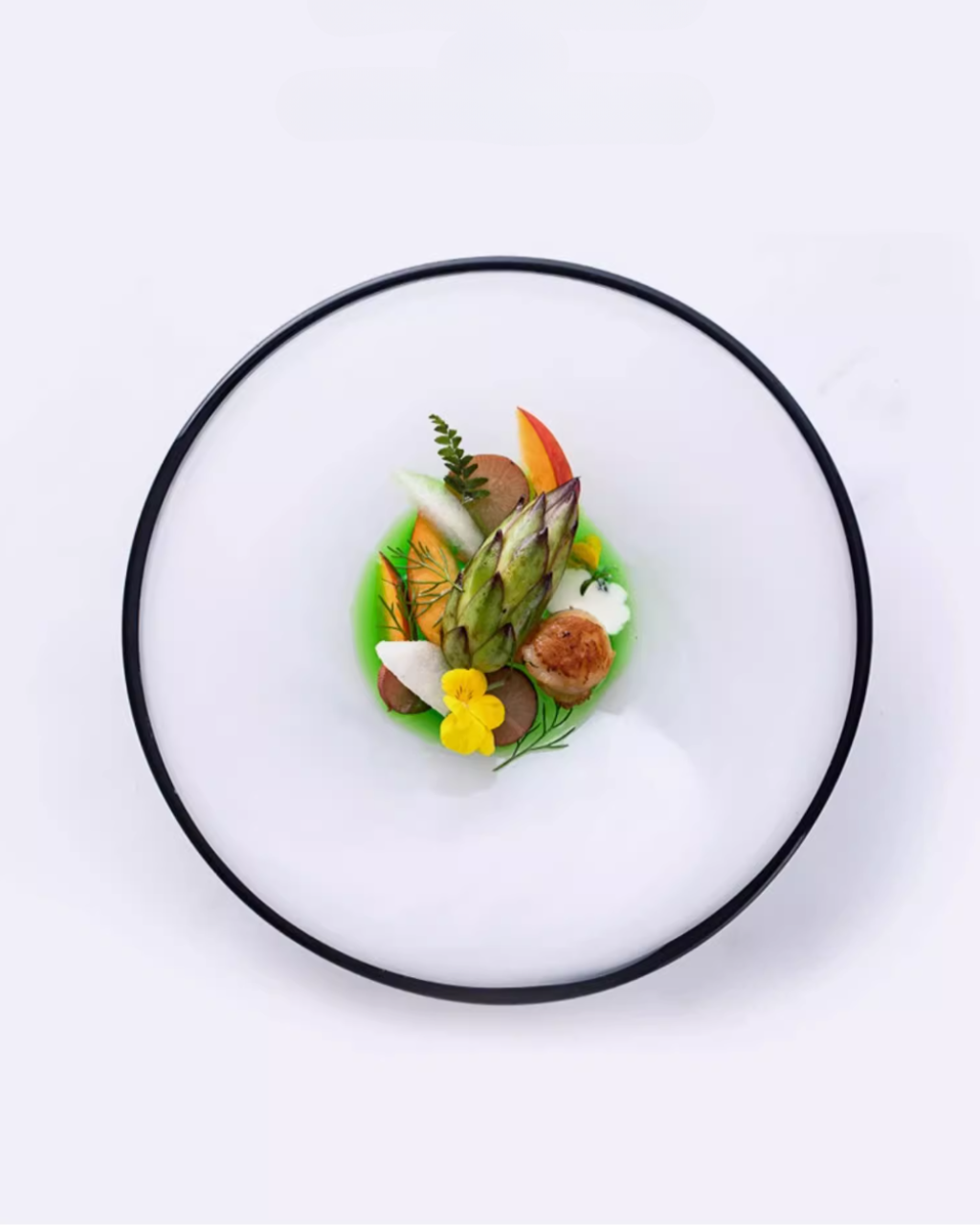 ALANIZ Moire Series Handcrafted Cloud Straw Hat Plate