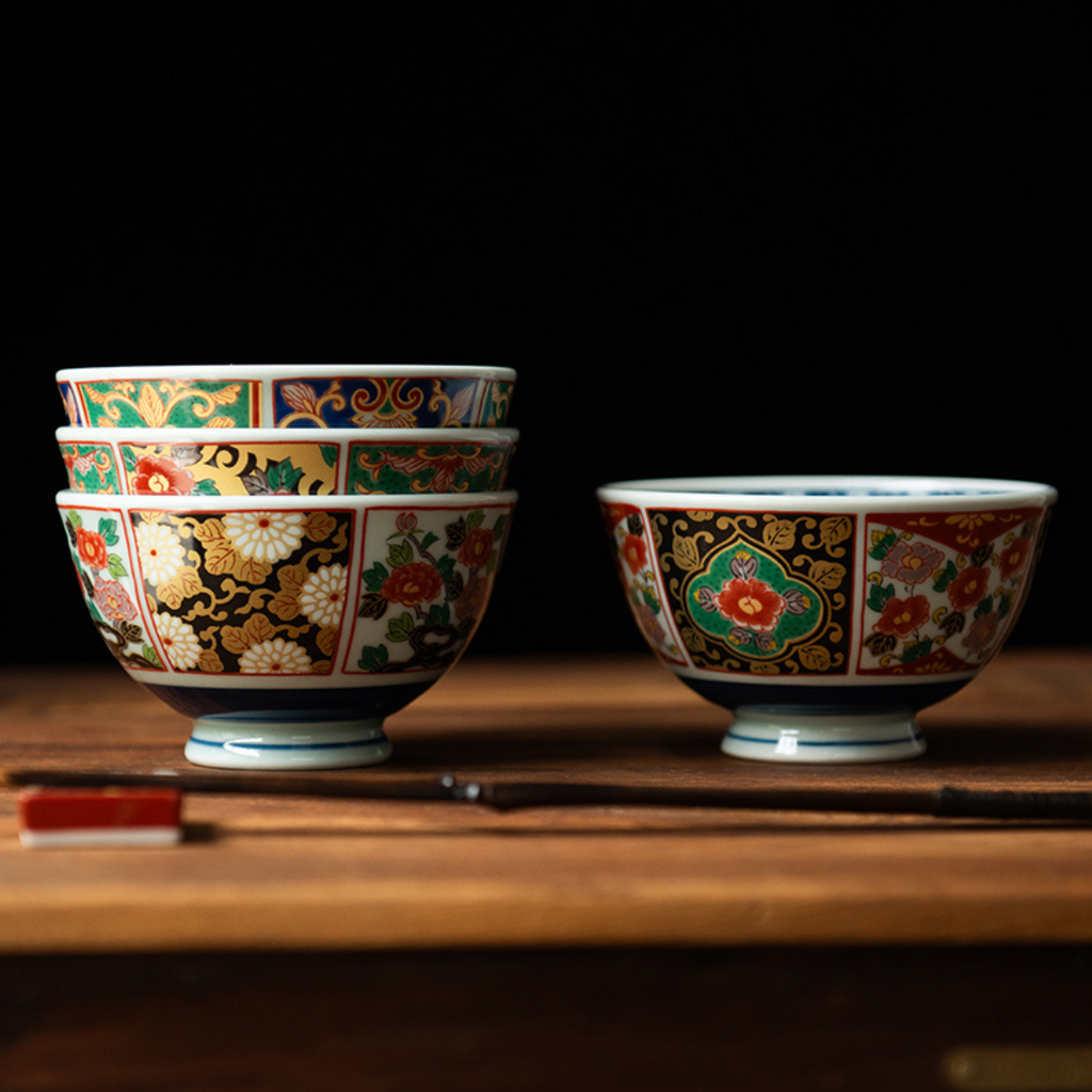 Arita Ware Ko-Imari Bowl Set
