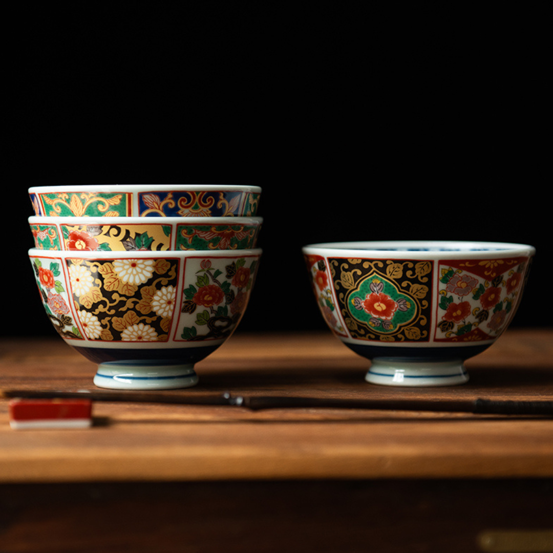 Arita Ware Ko-Imari Bowl Set