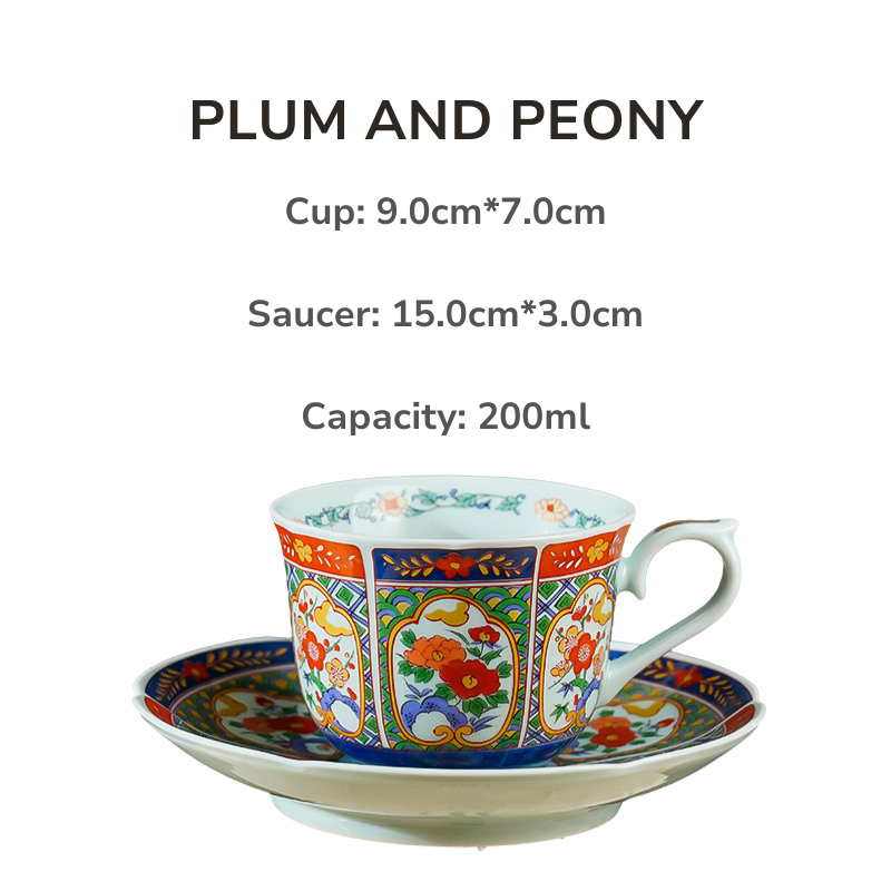 Mino Ware Ko-Imari Coffee Cup Gift Set