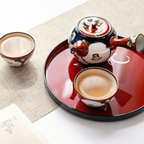 Arita-yaki Hand-Painted Vintage Camellia Teapot Set