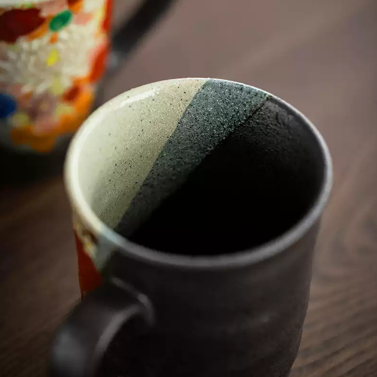 Kutani Ware Handcrafted Golden Floral Couple Mug Set – Wedding Gift