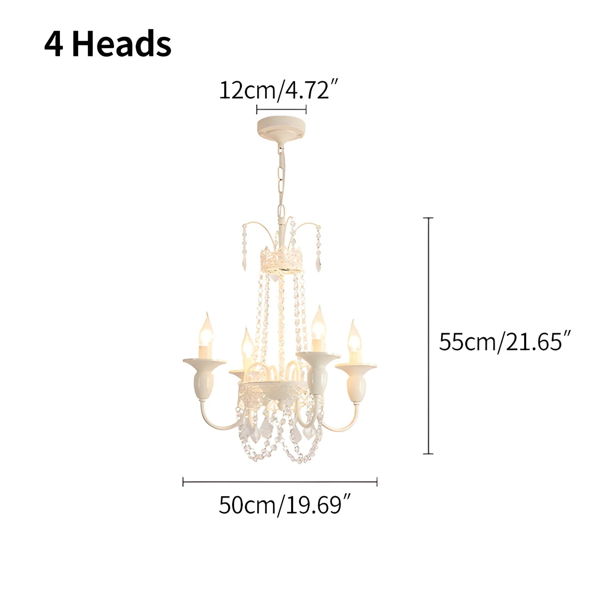 French Candle Crystal Chandelier