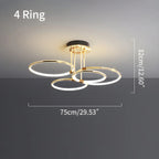 Metal Circular Chandelier Ceiling Lamp