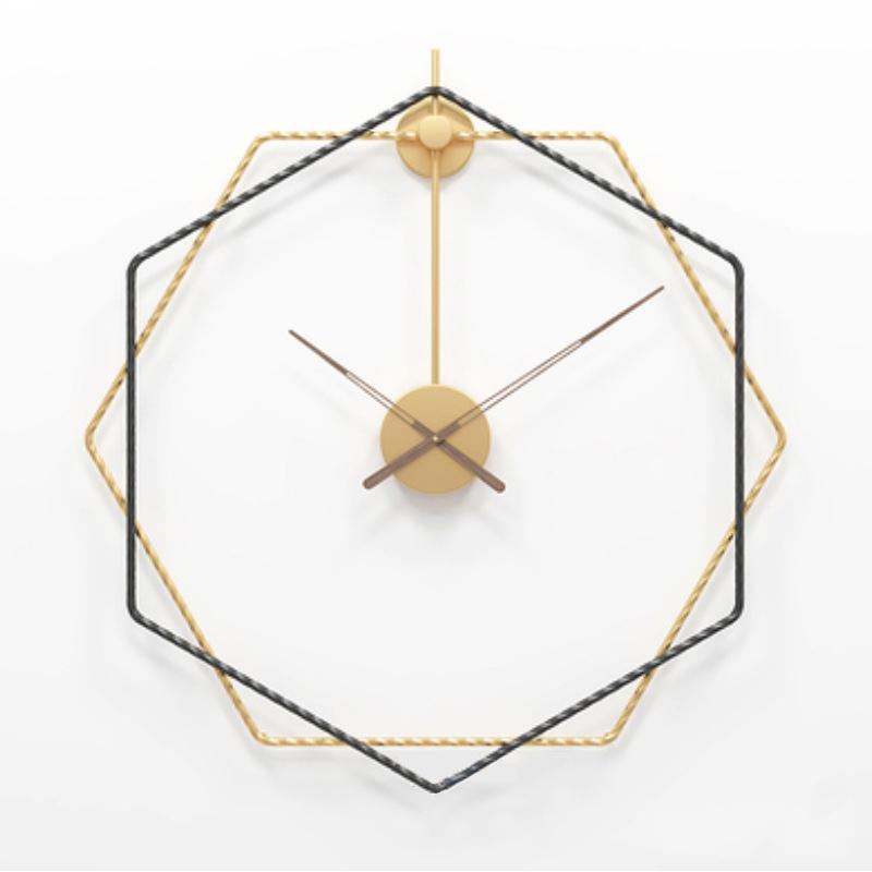 Geometric Metal Wall Clock