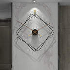 20'' Modern Geometric Metal Wall Clock