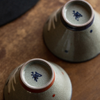 Shoho Kiln Adorable Puppy Cone-Shaped Bowl