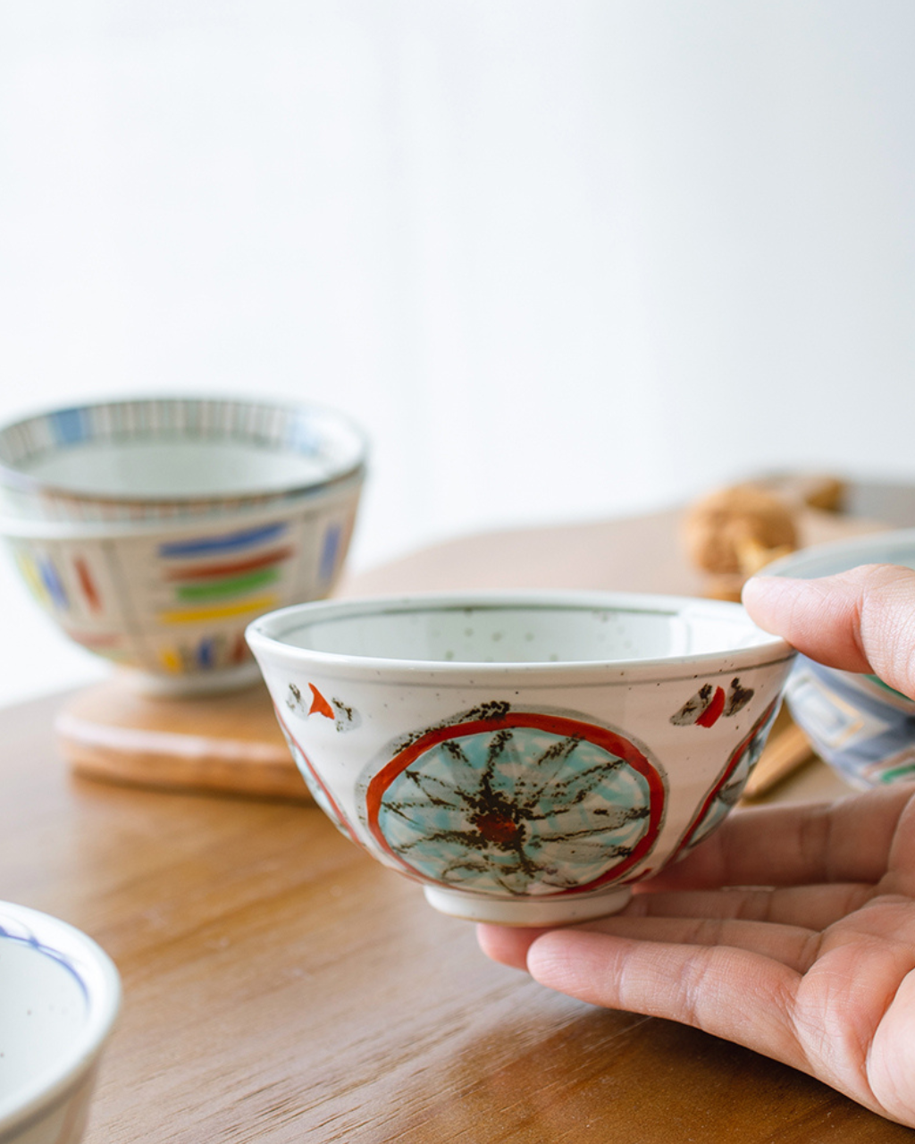 Arita Ware Hand-Painted Floral Rice Bowl – Housewarming Gift