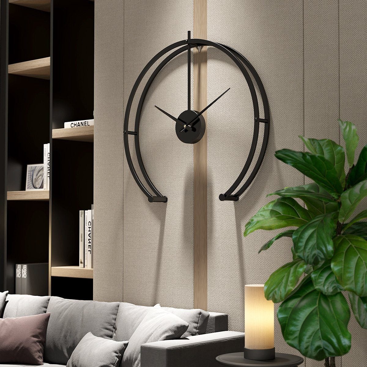 Simple Metal Silent Wall Clock