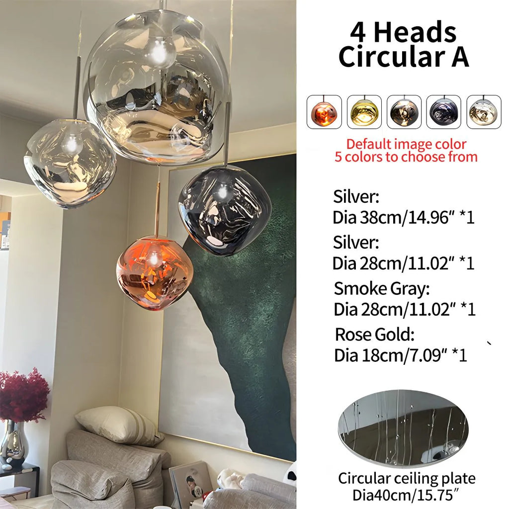 Large Lava Chandelier Customization