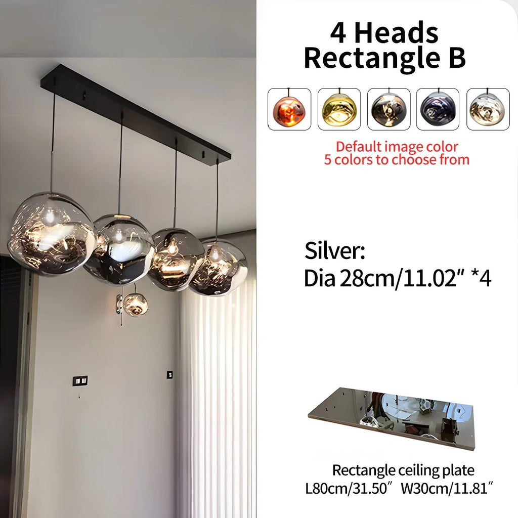 Large Lava Chandelier Customization