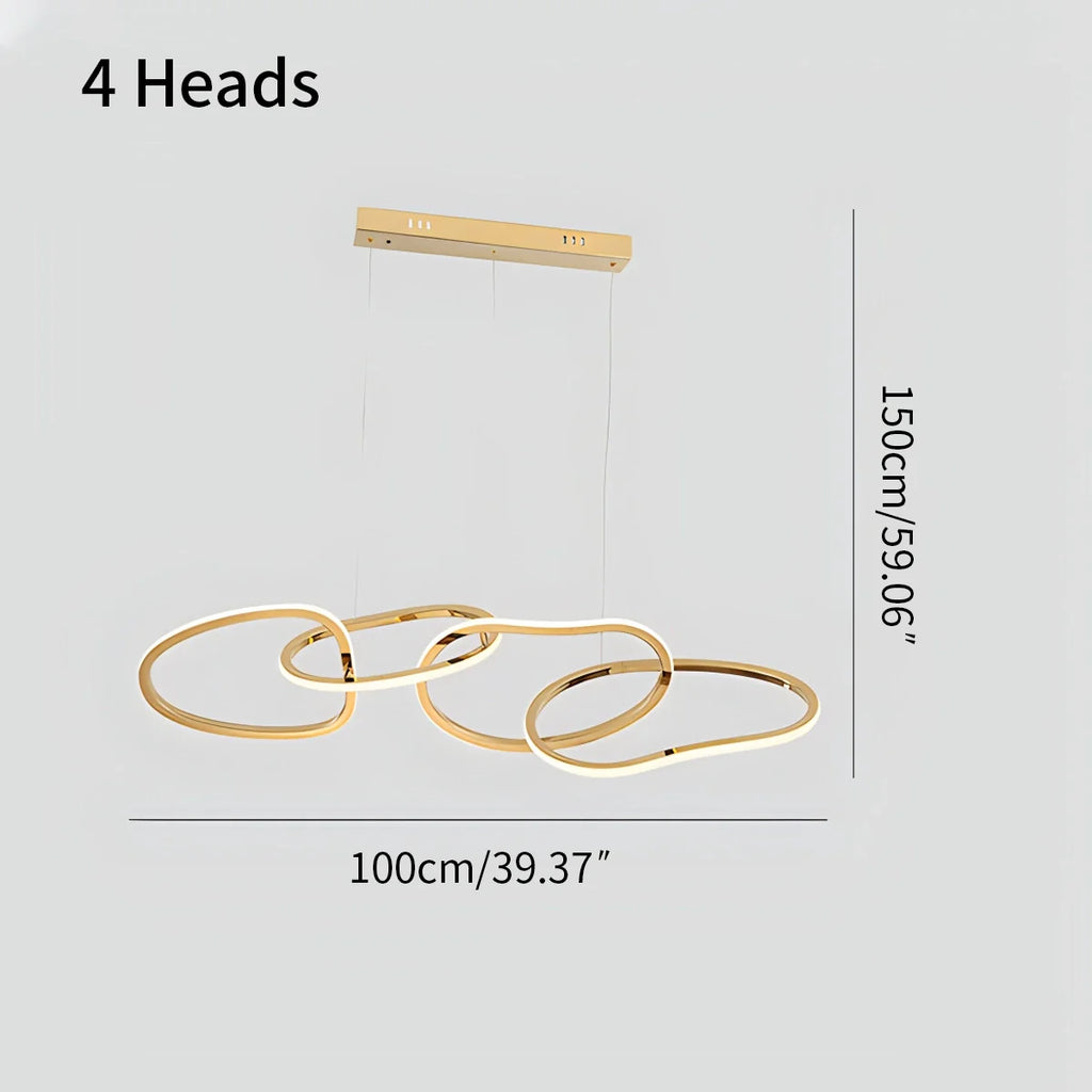 Modern Minimalist Ring Chandelier