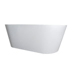 63 inch freestanding solid surface soaking bathtub for bathroom