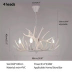 Antler Shape Resin Chandelier for Living Room