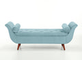 Vintage Tufted 65-inch Long Bench in Blue Multi