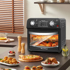 12.5 Quart 7-in-1 1500W Convection Toaster Oven Stainless Steel Black