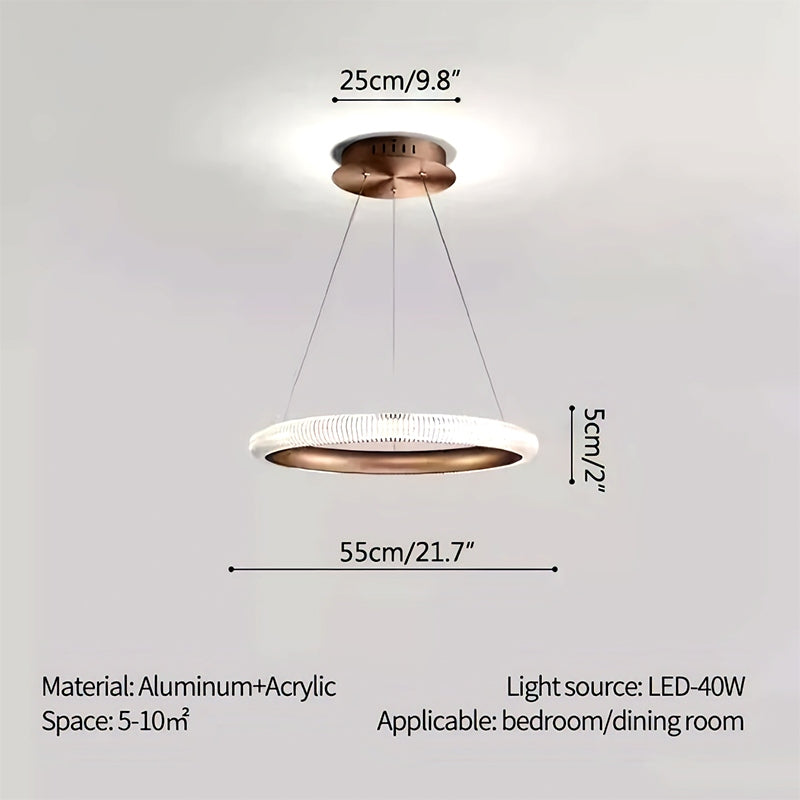 Nordic Circular Chandelier for Living Room