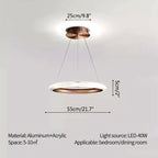 Nordic Circular Chandelier for Living Room