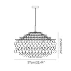Round Shell Chandelier for Bedroom Living Room