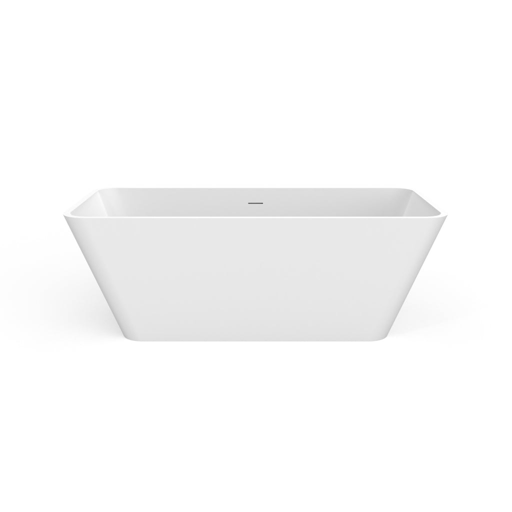 67 inch freestanding solid surface soaking bathtub for bathroom