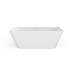 67 inch freestanding solid surface soaking bathtub for bathroom