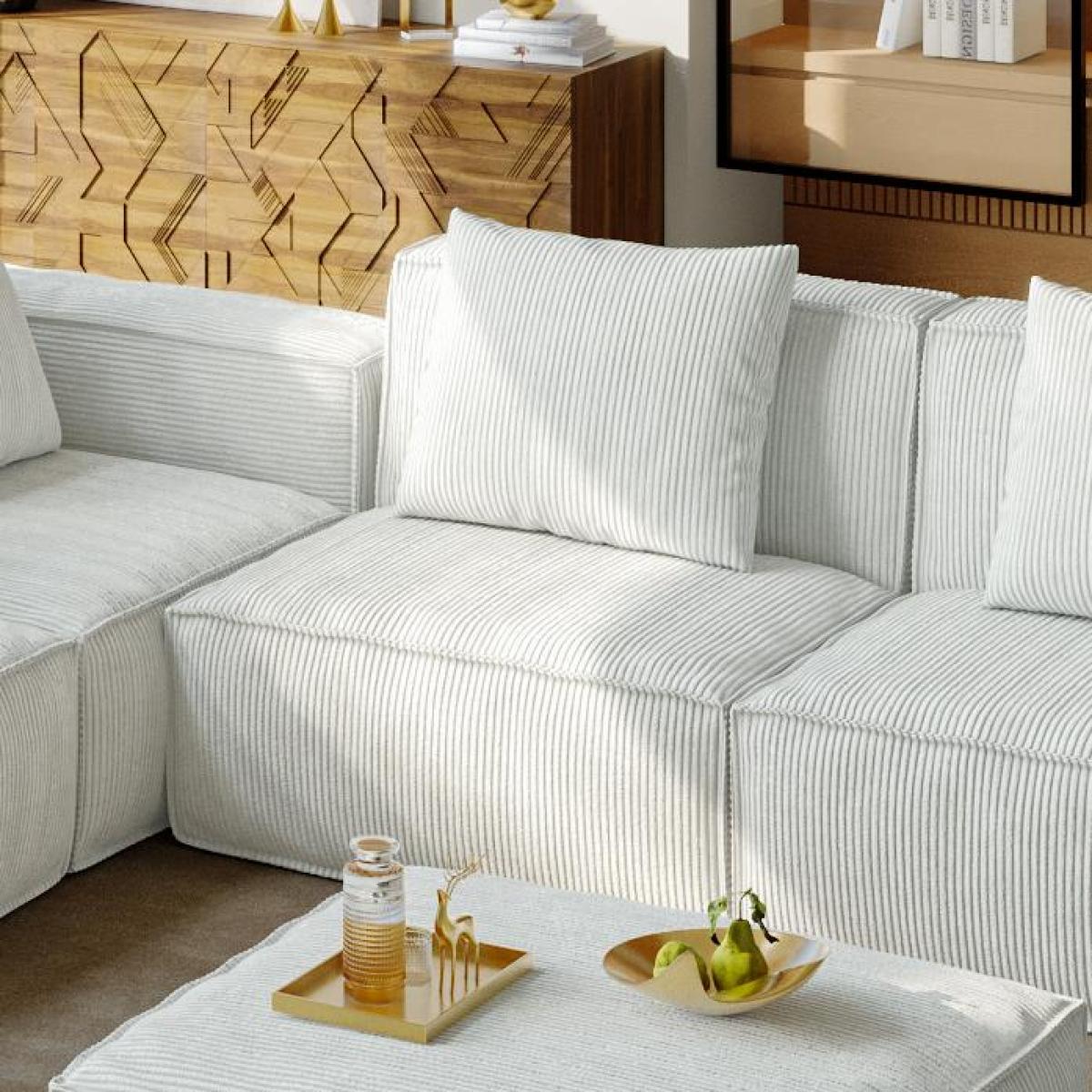 Belfin Modular Sectional Sofa, Convertible Tofu Block Sofa Floor Sofa Bed Armrest Comfy Sofa Bed Compressed Sofa Compression Sofa for Living Room