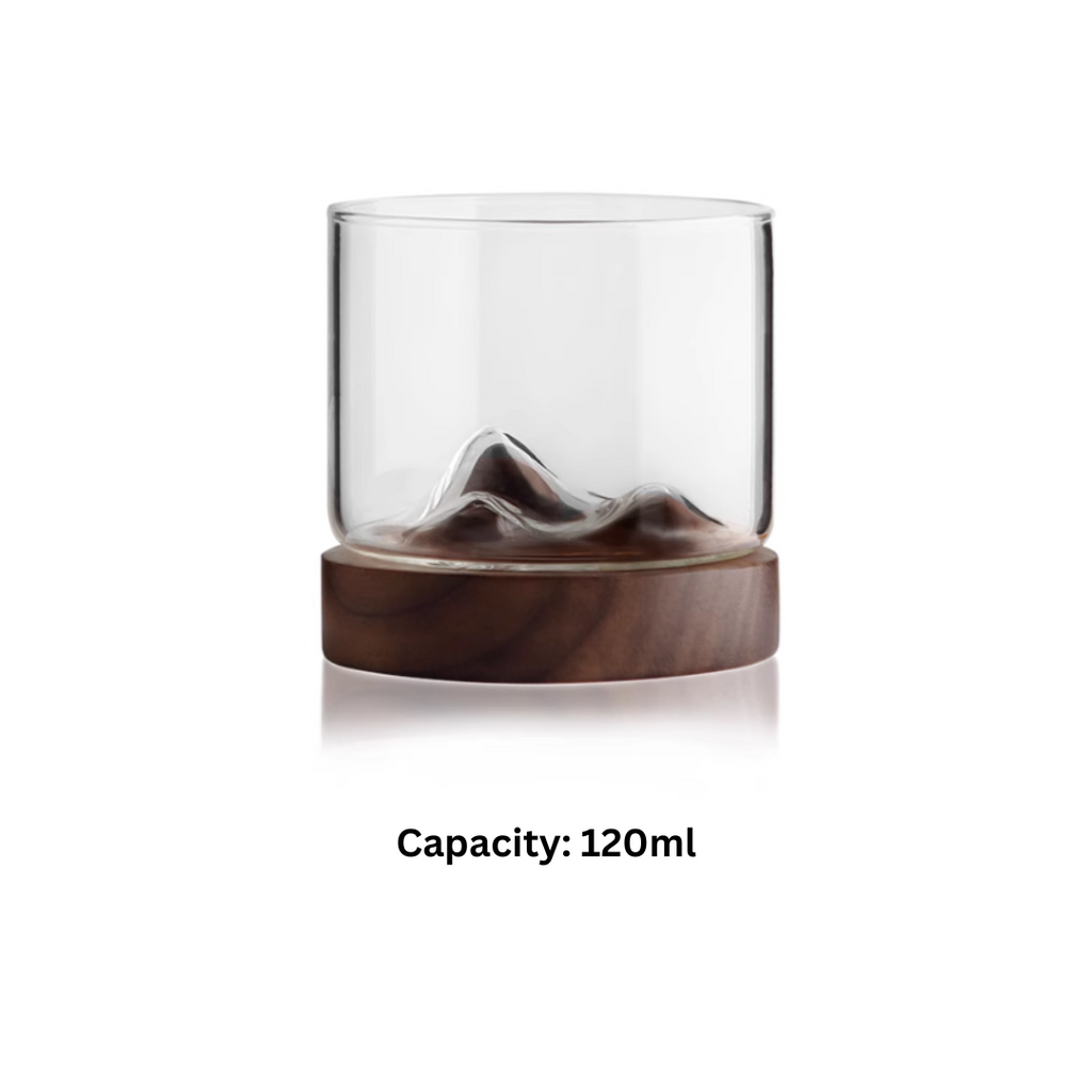 Mokushou Mountain Range Glass Tea Cup
