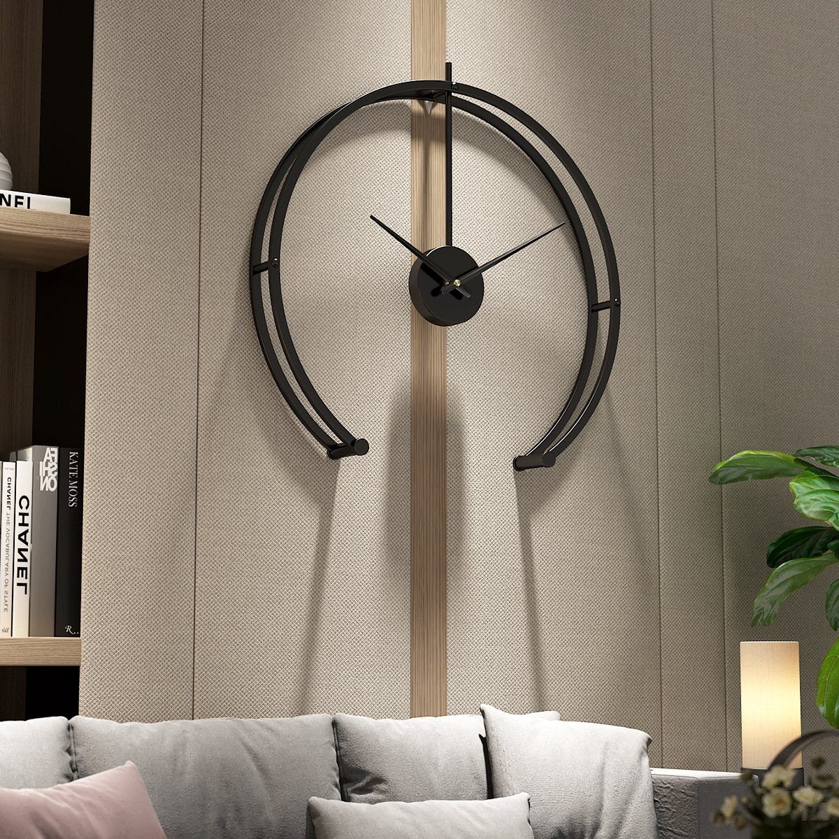 Simple Metal Silent Wall Clock