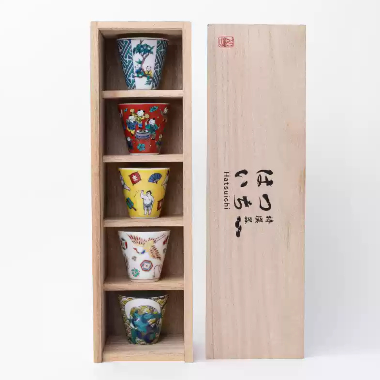 Kutani Ware Traditional Hand-Painted Gongfu Tea Set – Gift Box Edition