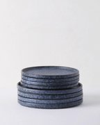 ALANIZ GIN Series Handcrafted Blue Snow Straight-Sided Plate