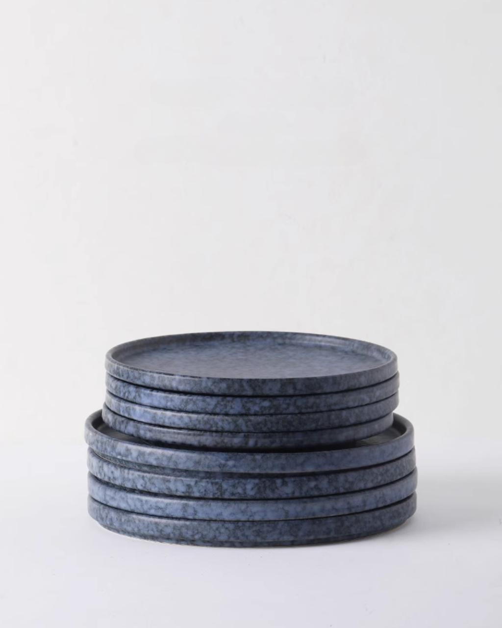 ALANIZ GIN Series Handcrafted Blue Snow Straight-Sided Plate