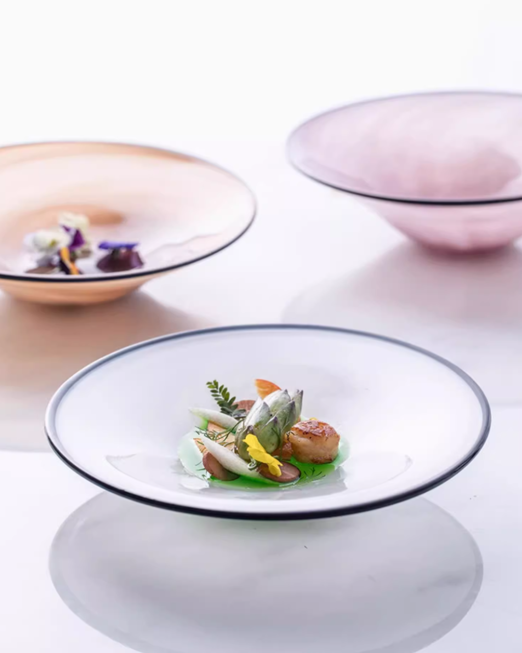 ALANIZ Moire Series Handcrafted Cloud Straw Hat Plate