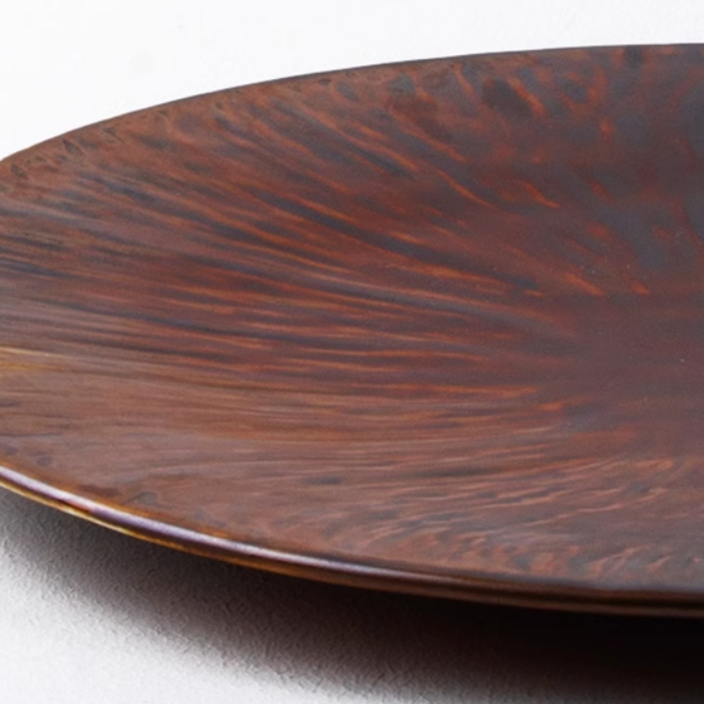 ALANIZ Blanc Series Handcrafted Preserved Flower Flat Plate