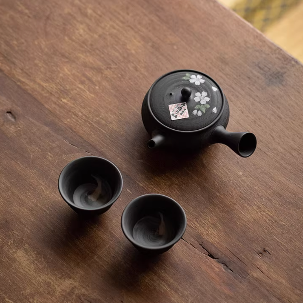 Tokoname Ware Sakura-Mai Red Clay Teapot Set