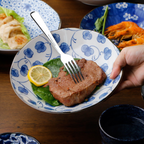 Mino Ware Botanical Series Underglaze Salad Plate